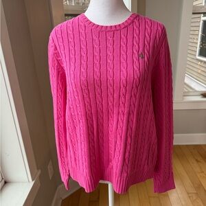 Ralph Lauren Pink Cable Knit Sweater